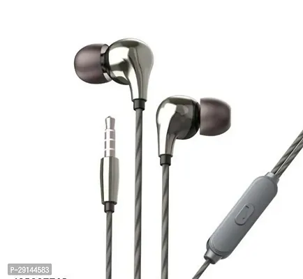 Stylish Black In-ear Wired Headphones With Microphone-thumb0