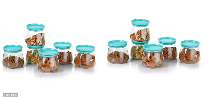 Airtight Matuki Design Container Jar Set Multipurpose Container Set for Kitchen Food Grade BPA Free Container Set of 12-thumb0