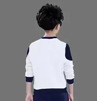 Stylish Multicoloured Cotton Blend T-Shirt For Boy-thumb1
