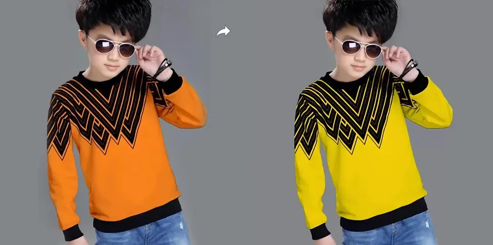 Stylish Blend Long Sleeve T-Shirt T-Shirt For Boys Pack Of 2