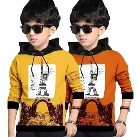 Classic Cotton Blend Printed T-Shirt for Boys