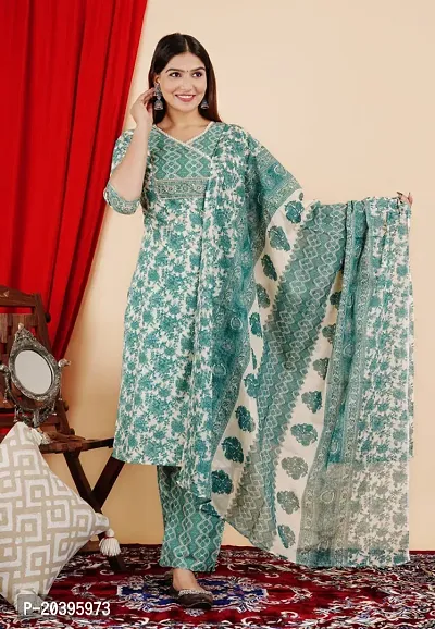 Stylish Rayon Kurta With Dupatta And Bottomwear-thumb0