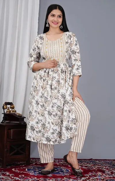 Stylish Rayon Kurta With Dupatta And Bottomwear