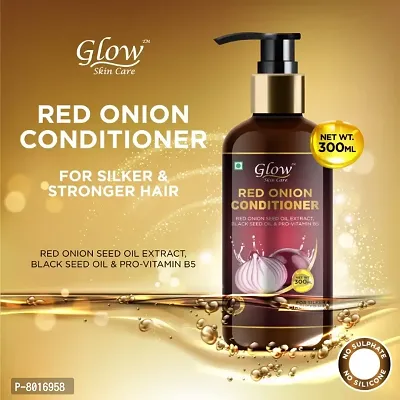 Glow Skin Care Onion Hair Conditioner For Hair Growth And Hair Fall Control- 300 Ml