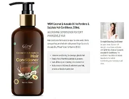 Glow Skin Care Coconut oil  Avocado Oil Conditioner 300 Ml-thumb1