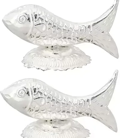 RAMANSH POOJAN SAMAGRI KENDERA Decorative Showpiece - 18 cm  (Silver, Silver)