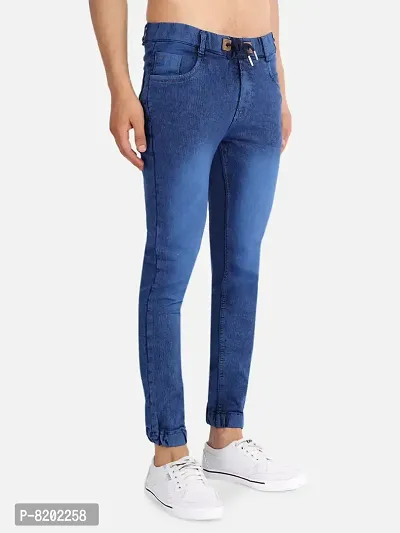 Stylish Fancy Denim Blue Mid-Rise Jeans For Men-thumb2
