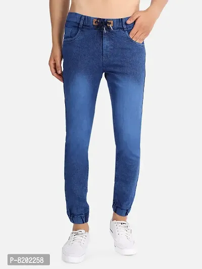 Stylish Fancy Denim Blue Mid-Rise Jeans For Men-thumb0