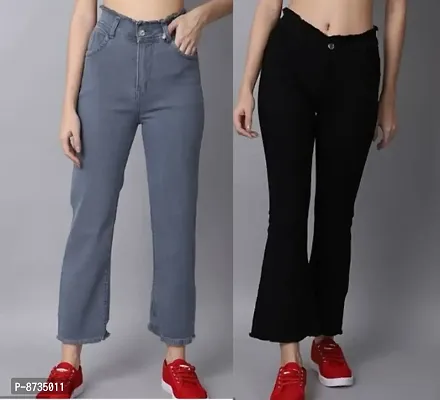 Women Trendy Denim Casual wear Jeans Combo of 2-thumb0