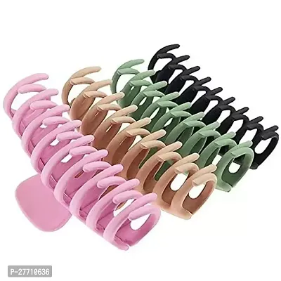 Designer Multicoloured Plastic Clips For Women Pack of 4