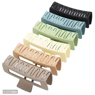 Designer Multicoloured Plastic Clips For Women Pack of 6-thumb0