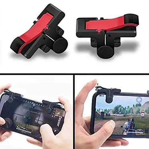 PUBG Trigger Mobile Gaming Controller Sensitive Aim and Fire Red Black