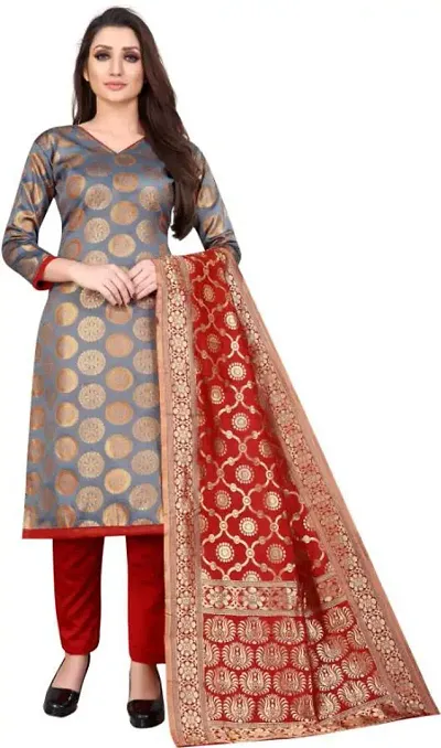 Exclusive Jacquard Dress Material with Dupatta