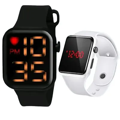 Classy Rubber Digital Smart Watches for Unisex