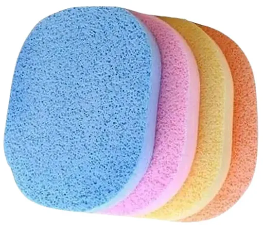 Combo Of Wash Pad Face Cleaning Sponge Puff