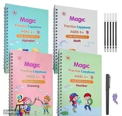 MAGIC BOOK Number Math Drawing Alphabet Handwriting Magic Practice Reused-thumb0