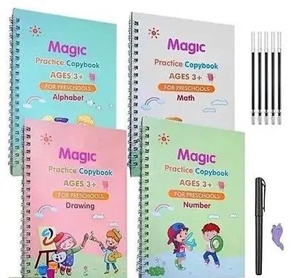 MAGIC BOOK Number Math Drawing Alphabet Handwriting Magic Practice Reused