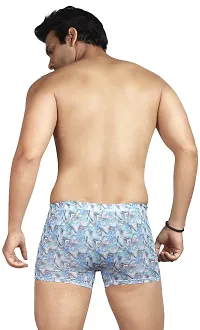 Stylish Multicoloured Polyester Printed Trunks For Men Pack Of 2-thumb1