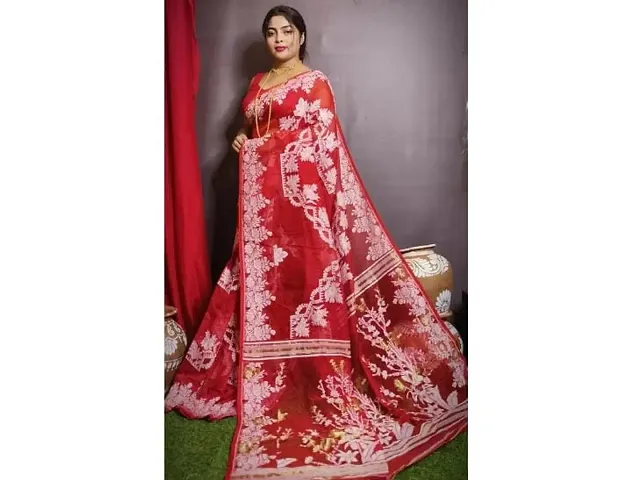 Alluring Cotton Silk Saree without Blouse piece 