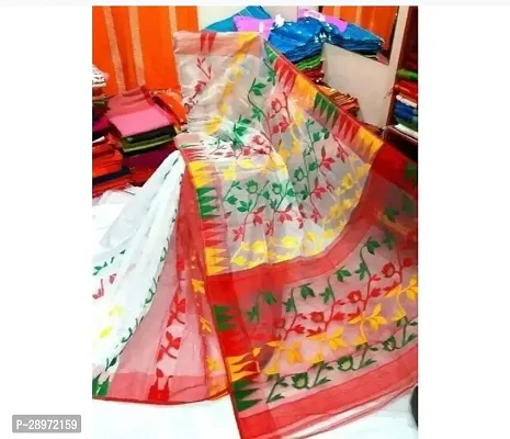 Beautiful Multicoloured Cotton Silk Printed Saree Without Blouse Piece For Women-thumb0