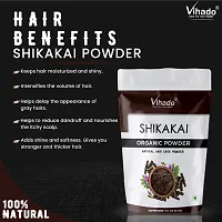 Vihado 100% Natural Organic Shikakai Powder for Hair Growth and Shine 50g (Pack of 1)-thumb2