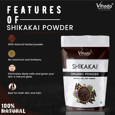 Vihado Pro Premium Shikakai powder for hair growth 250g (Pack of 1)-thumb4