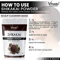 Vihado 100% Natural Organic Shikakai Powder for Hair Growth and Shine 50g (Pack of 1)-thumb4