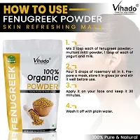 Vihado Organic 100% Herbal Fenugreek Powder (Methi Powder) - 50g (Pack of 1)-thumb4