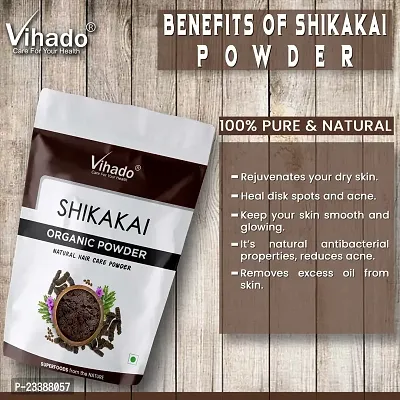 Vihado Pro Premium Shikakai powder for hair growth 250g (Pack of 1)-thumb2