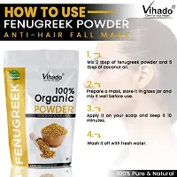 Vihado Organic Natural  Fenugreek Seed Powder (methi) 400g (Pack of 1)-thumb3