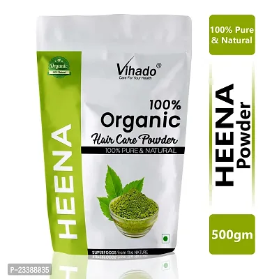 Vihado Organic Herbal Henna Powder 500g (Pack of 1)