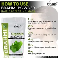 Vihado chemical free pure Brahmi powder for hair treatments  hair growth 500g (Pack of 1)-thumb4