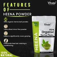 Vihado Organic Herbal Henna Powder 500g (Pack of 1)-thumb3