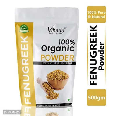 Vihado Organic Natural  Fenugreek Seed Powder (methi) 400g (Pack of 1)