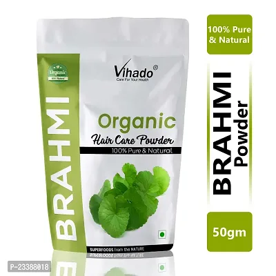 Vihado Organic Herbal Brahmi Powder 100% Natural -50g (Pack of 1)-thumb0