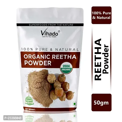 Vihado Reetha Powder For Hairs 50g (Pack of 1)-thumb0