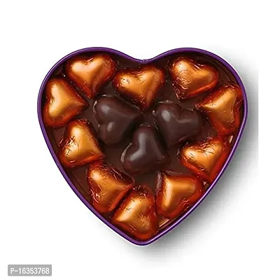 Classic 500gm, Sweet Love Heart Shaped Chocolates Gift pack | Dark Chocolate Box-thumb0