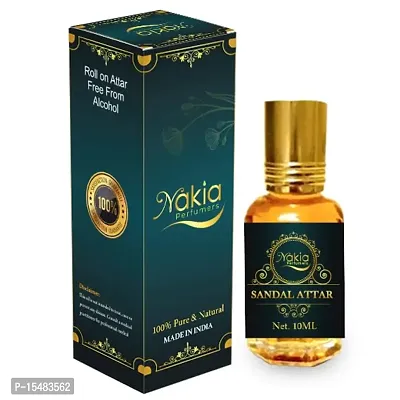 Nakia Sandal Attar 10ml Alcohol-Free Perfume Fragrance scent for Men  Women