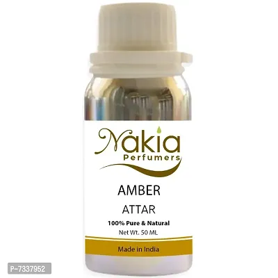 Nakia  Amber Attar 50ml Alcohol-Free Perfume Fragrance scent for Men  Women