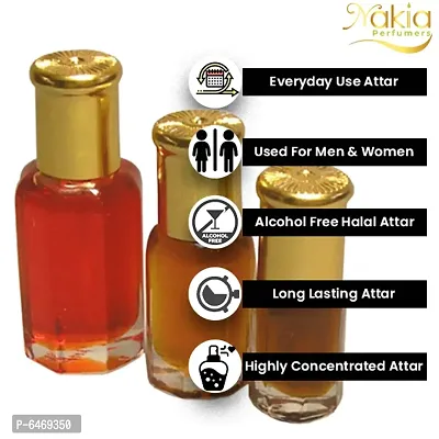 Nakia Perfumers Al Sadaf Attar 10ml Alcohol-Free Perfume for Men and Women-thumb3