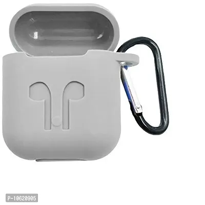 RBT Shock Proof Protection Cover Case Compatible For Airpods-1  2 Wireless Headset Headphones Earphone (AIRPOD Cover 1 and 2, Grey)