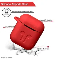 RBT Shock Proof Protection Cover Case Compatible For Airpods-1  2 Wireless Headset Headphones Earphone (AIRPOD Cover 1 and 2, Red)-thumb2