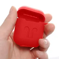 RBT Shock Proof Protection Cover Case Compatible For Airpods-1  2 Wireless Headset Headphones Earphone (AIRPOD Cover 1 and 2, Red)-thumb3