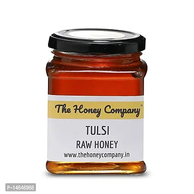 Tulsi Raw Honey 350 G Pure Natural Raw Unprocessed Unheated Unpasteurised Unfiltered-thumb0