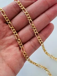 Stylish  Trendy Most Popular Beautiful Design Golden light Gold Plated Chain Gold-plated Plated Alloy Chain (23 Inch)Water And Sweat Proof Jawellery-thumb1