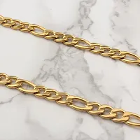 Gold plated Chain For Boys / Man Gold-plated Plated Stainless Steel, Alloy Chain Gold-plated Plated Alloy Chain (23 Inch)Water And Sweat Proof Jawellery-thumb4