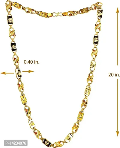 Long Gold-plated Plated Brass Chain (20 Inch)Water And Sweat Proof Jawellery-thumb4