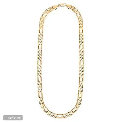 Stylish  Trendy Most Popular Beautiful Design Golden light Gold Plated Chain Gold-plated Plated Alloy Chain (23 Inch)Water And Sweat Proof Jawellery-thumb3