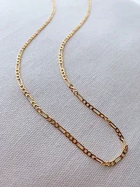 One Gram Gold Plated Chain  (MG607 C) Gold-plated Plated Brass Chain (23 Inch)Water And Sweat Proof Jawellery-thumb1