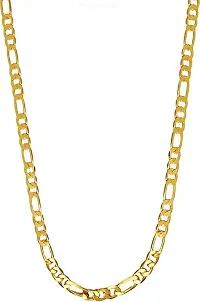 1 Gram Gold plated Chain For Boys and Man Alloy, Stainless Steel Chain Gold-plated Plated Alloy Chain (23 Inch)Water And Sweat Proof Jawellery-thumb3